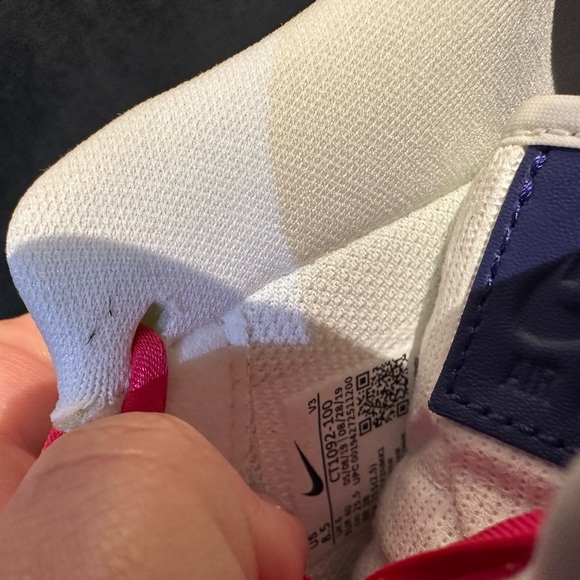 Kay Yow Nike Air Force 1 low cancer fund Pink foam, regency violet Sneakers - Picture 8 of 11